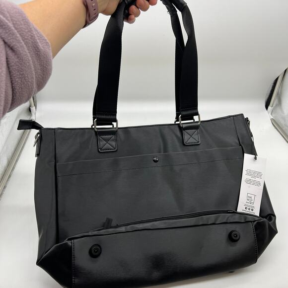 IHKWIP Cargo Catchall Tote No Cross Crossbody Metallic Black - Picture 4 of 10